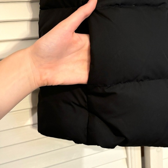 Gap Black Down Feather Puffer Vest Small S - Picture 3 of 7